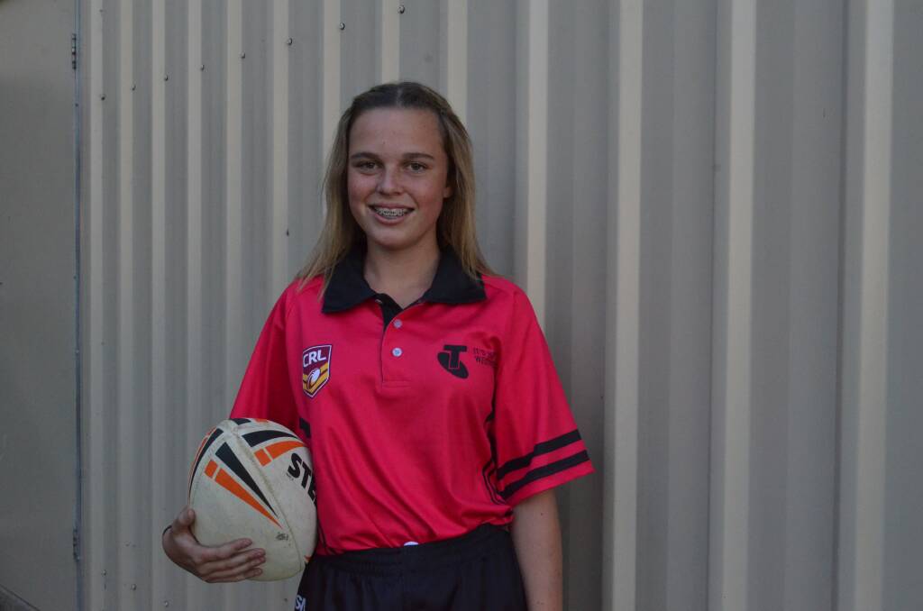 Inspiration: 14-year-old Group Two Rugby League referee Brooke Daniels has been inspired by the NRL's appointment of Belinda Sharpe as an on-field official. Photo: Callum McGregor